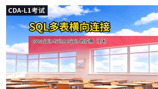 第25集 | SQL多表查询，交叉连接与内连接的应用
