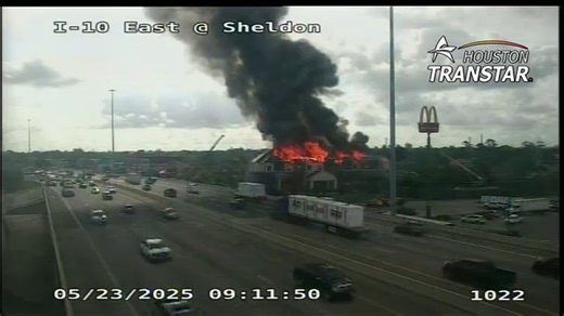 Large fire at vacant hotel near East Freeway in Channelview is 3rd one in last 2 months: Officials