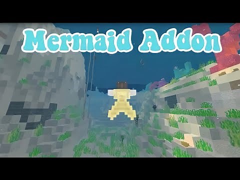 🔱How to download the mermaidtail addon for minecraft pe/be 1.16-1.17🧜‍♀️