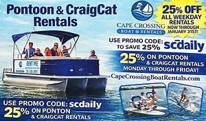 Cape Crossing Boat Rentals Offers Great Weekday Discounts on Pontoons, CraigCat Adventures - Space Coast Daily
