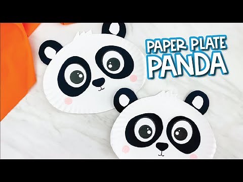 Paper Plate Panda Craft For Kids