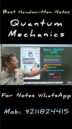 Best Handwritten Quantum Mechanics Notes for B.Sc & M.Sc | Physics Notes 🔥