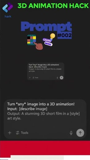 How to Turn ANY Image into 3D Animation (AI Prompt) #002 #ai #examprep