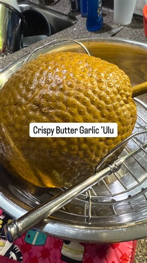 Crispy butter garlic ’ulu. I love eating ’ulu like this. It’s addicting. Mahalo @namako808 for the ’ulu delivery! #LivingHiloStyle #Hilo #HiloLife #HiloPeople #HiloLove #HiloFashion #HiloFun #HiloFood #HiloEats #HiloGrinds | Living Hilo Style