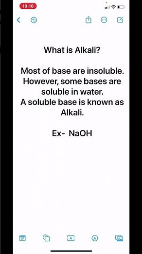 What is alkali?