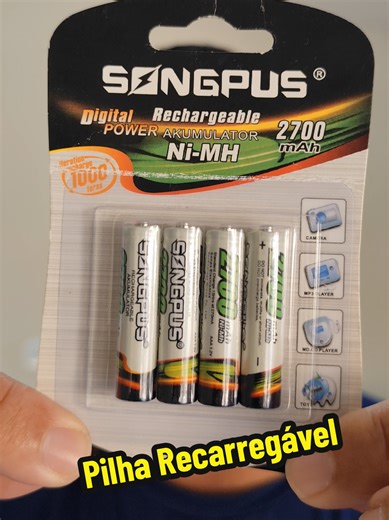 Pilha Recarregável AAA com preço de fábrica 😱 #tiktokshop #achadinhosdashopee #achadinhos #achadinhosshopee #pilharecarregavel @Dicas do Duarte @Dicas do Duarte