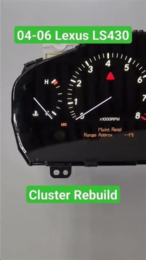 Repair and FIX Lexus LS430 Speedometer Gauge Problem Lighting Display issue bright white LED #shorts