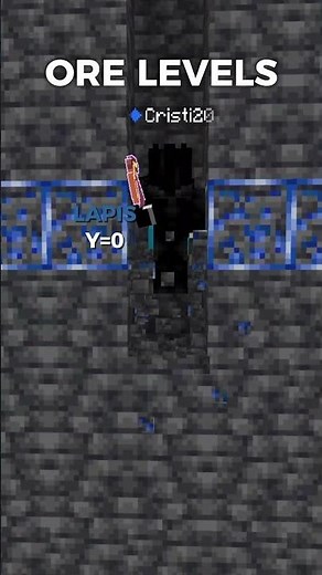 Best Levels to Mine for Ores in Minecraft #minecraft #shorts #minecraftshorts