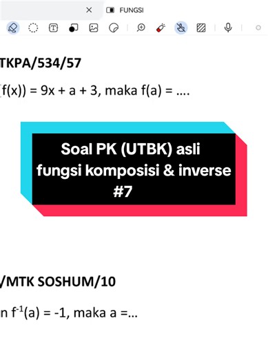 Fungsi Komposisi dan Invers dalam Matematika UTBK