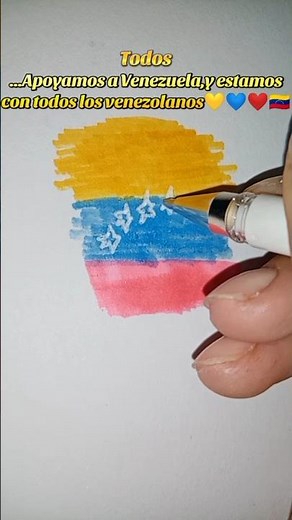 dibujen la bandera de Venezuela 🇻🇪 #drawing #viral #dibujo #artedigital #venezuela
