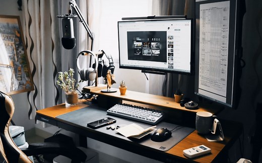 保姆级干货分享手把手桌面布置教程，打造出高级感的桌面，最简单桌面模板！桌面美学