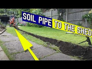 How I Installed Soil Pipe To My Shed (RUINED GARDEN!)