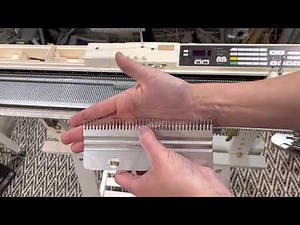 Knitting Machine Cast-On with Ribber Comb