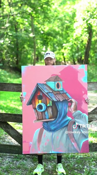 My first Self portrait painting #selfportrait #painting #artistsoftiktok #beauty #nature