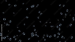 Underwater bubbles cloud Animation backgrounds. fizzing air bubbles. Champagne. Realistic fizzy drink. Soda pop. fizzy bubbles. sea, aquarium. Fizzy pop and effervescent drink. Abstract fresh soda.