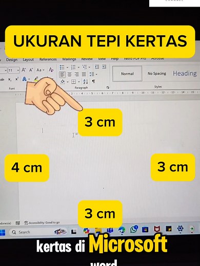 Cara Mengatur Ukuran Tepi Kertas di Lembar Microsoft Word
