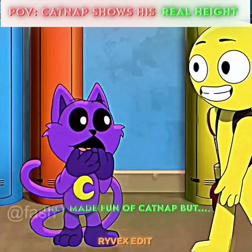 CATNAP showed them his height ☠️ | Poppy Playtime Chapter 5 | ‪@fash‬ #poppyplaytime #shorts