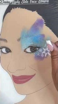 Easy Snowflake Face Paint Tutorial ❄️✨