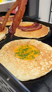 Stack of Breakfast Pancakes! Feast your eyes on this incredible platter 🤩🥞 | Chefclub GruB