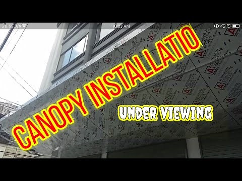 Installations of Aluminum composite panel,canopy's