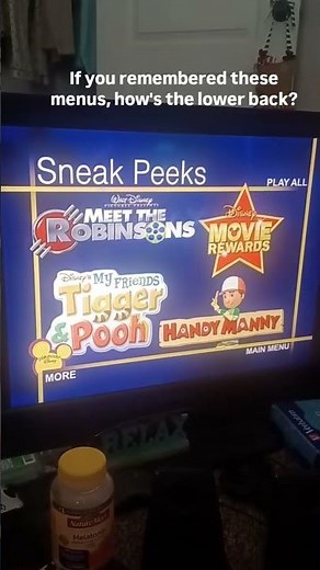 Do you remember these Sneak Peeks Menus? #disney #sneakpeek #dvd #2000s #nostalgia