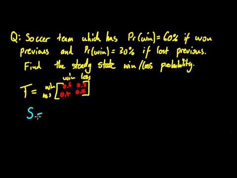 Steady State for Markov Chains (With Calculator)
