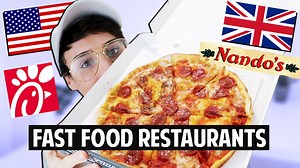 American vs British Fast Food Restaurants Taste Test