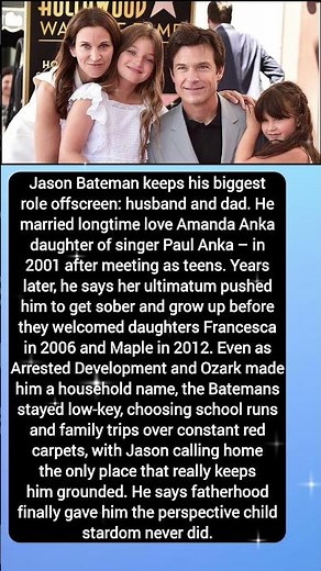 Jason Bateman, Amanda Anka & Their Family Life