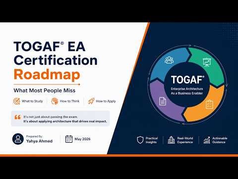 TOGAF 10 EA Certification: What to Study, How to Think, How to Apply