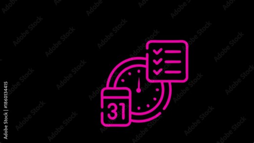 High-quality 3D alarm clock ringing animation with smooth motion design, time concept for countdowns, wake-up scenes, and productivity reminders, 4K video.