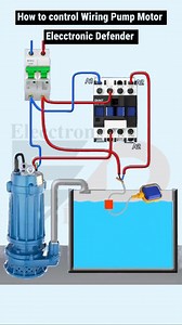 Pump Motor Connection Wiring Diagram #Electrical #Electricalwork #Electrician #Electricity #Pumpcontrol | Elecctronic Defender