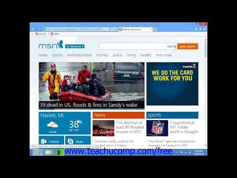 Windows 8 Tutorial Resizing a Desktop Window Microsoft Training Lesson 1.11