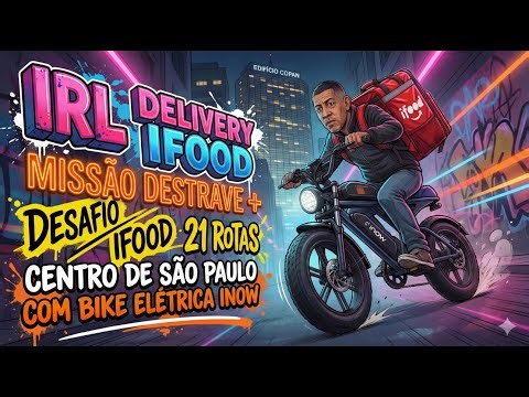 IRL - NOVO DESTRAVE IFOOD de INOW V30, CENTRO SP pt3 🇧🇷🚲