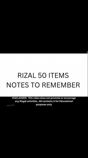 Rizal notes! #let #lpt #rizalnotes | LET EXAM Online Review New Curriculum