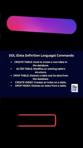 👌SQL Commands Summary 👌#dataanalysis #viralvideo #webdevelopment #trending #soft #inner #4ever