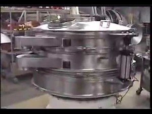 Demonstration of Vibroscreen Circular Vibratory Separator with Air-Lift, Quick Screen Change System