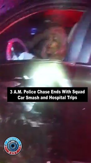402K views · 3K reactions | 3 A.M. Police Chase Ends With Squad Car Smash and Hospital Trips A high-speed chase at 3 A.M., a squad car wreck , and hospital trips before the sun came up  — Jamequia’s night ended in handcuffs, and it all went down in Whitefish Bay. #PoliceChase #carsmash #caughtoncamera #bodycamfootage #policebodycam | Bodycambust | Facebook