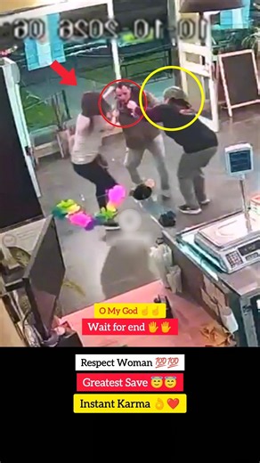 Respect Women 💯💯😇 Greatest Save 👌😇❤️ #instantkarma #shorts #viral #viralvideo #viralshorts #trending