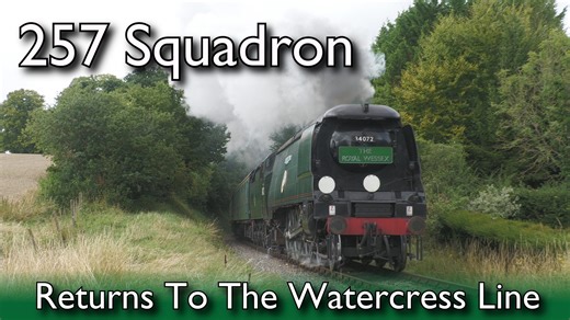 4.9K views · 183 reactions | Gracing our metals for the first time since 1993, '257 Squadron' is back! Join us for this bonus video showing her first weekend back in service at the Watercress Line! 257 Squadron is currently due to be hauling trains this weekend, starting at Alresford so don't miss out! | The Watercress Line | Facebook
