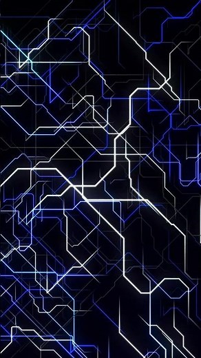 Electric Blue Data Web 4K | Clean Futuristic Loop #BlueNet