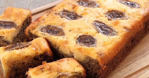 Gâteau moelleux aux raisins frais