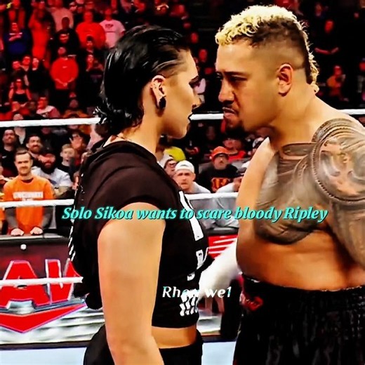 Rhea Ripley and Solo Sikoa face to face and destroy 😱 edit #wwe #rhearipley #solosikoa #shorts