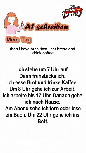 310K views · 5.8K reactions | Meine Tag auf deutsch A1-B1. | Einfach Deutsch | Facebook