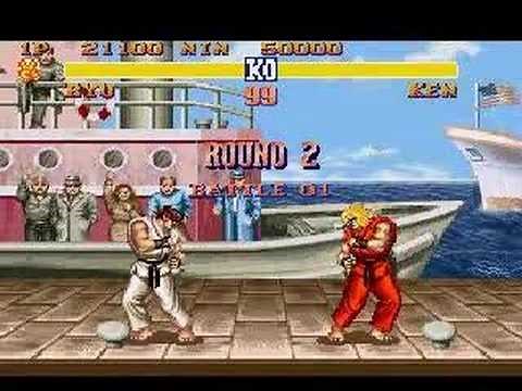 SNES Street Fighter II - Ryu vs Ken