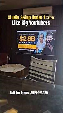 Webinar Studio Setup under 1 लाख I Youtube Studio Tour I Behind the seen