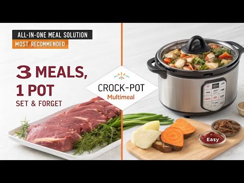🔥 **Crock-Pot MultiMeal Programmable Slow Cooker Review of 2026 | Hands-Off Cooking Magic!