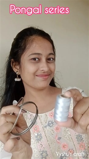 Diy silk thread bangle | pongal series part 2 | Ep:13 | #diy #bangles #shorts #art