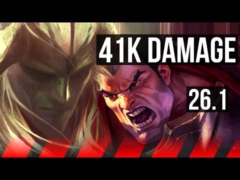 AATROX vs DARIUS (TOP) | Hail Of Blades, 41K damage | KR Master | 26.1