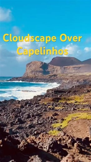 Clouds floating over site of last volcanic eruption in Azores #azores #clouds #faial #atlanticocean