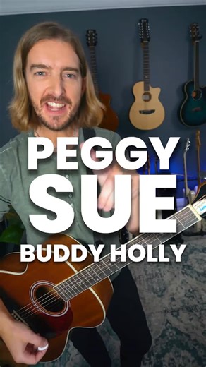 Andy Crowley on Instagram: "Buddy Holly - Peggy Sue Guitar Lesson for Beginners, learn a classic!"